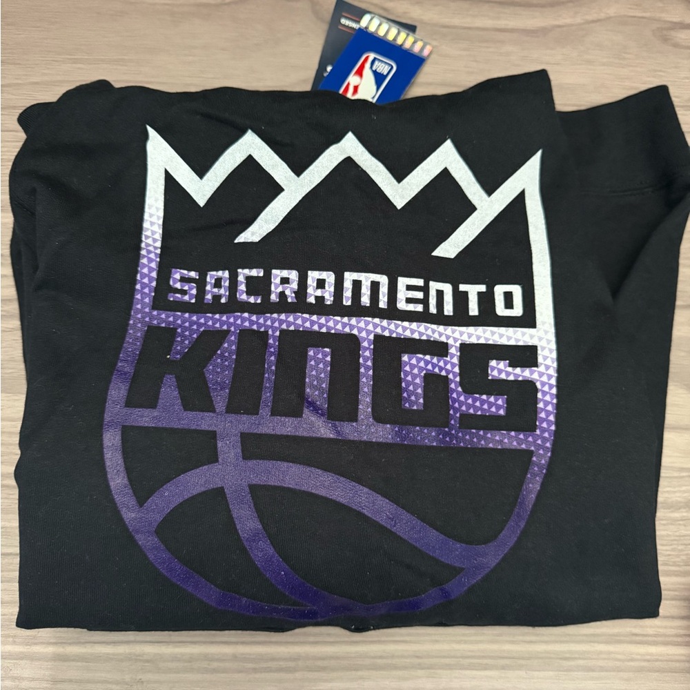 NBA Sacramento Kings Black and Purple Hoodie